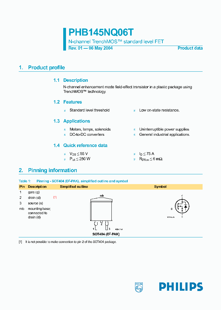 PHB145NQ06T_7944090.PDF Datasheet