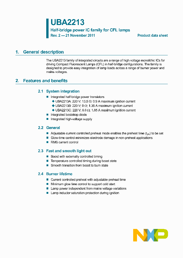 UBA2213AP_7946527.PDF Datasheet
