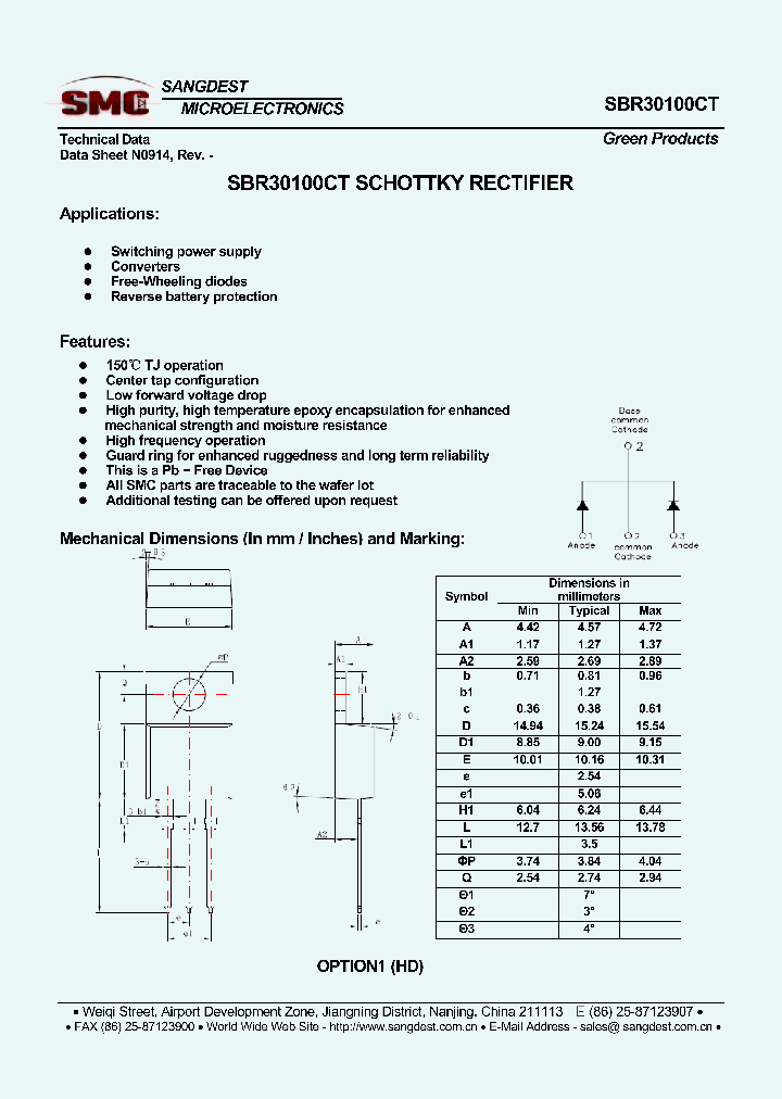 SBR30100CT_7953180.PDF Datasheet