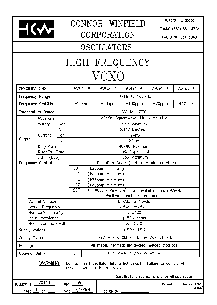 AV52-150FREQ-OUT26_7964400.PDF Datasheet