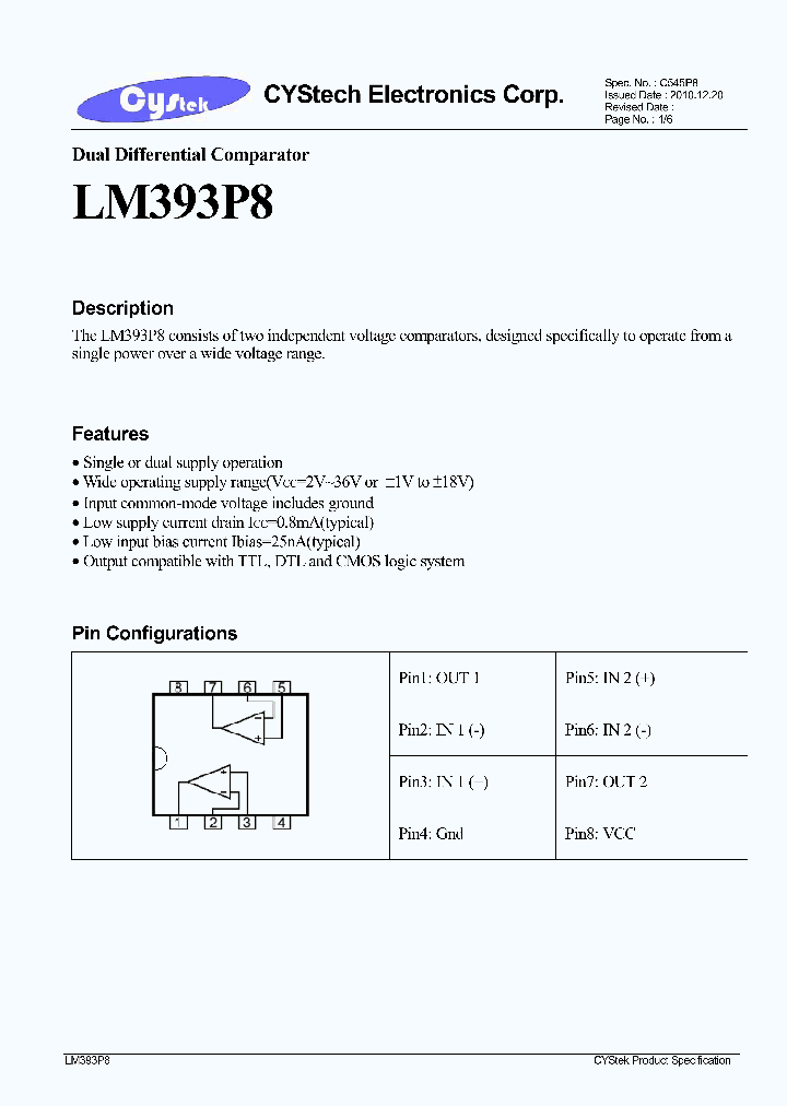 LM393P8_7966277.PDF Datasheet