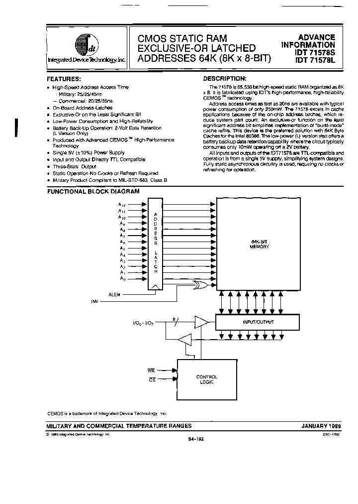 IDT71578L45DBRT_7969088.PDF Datasheet