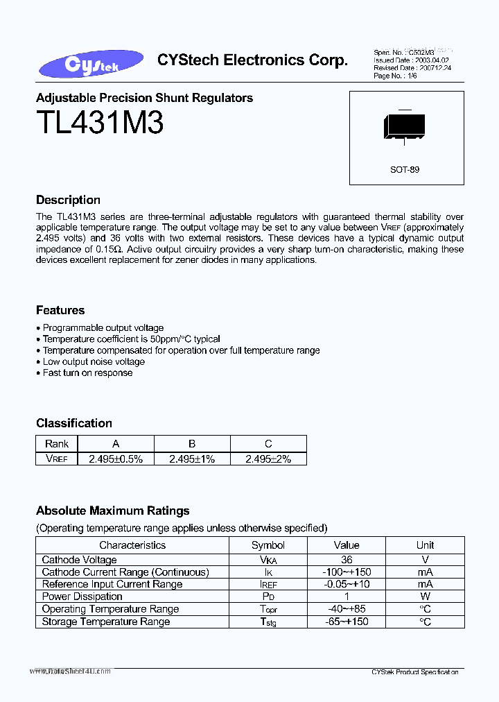 TL431M3_7793466.PDF Datasheet
