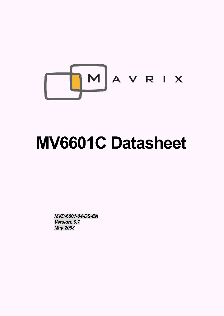 MV6601C_7802335.PDF Datasheet