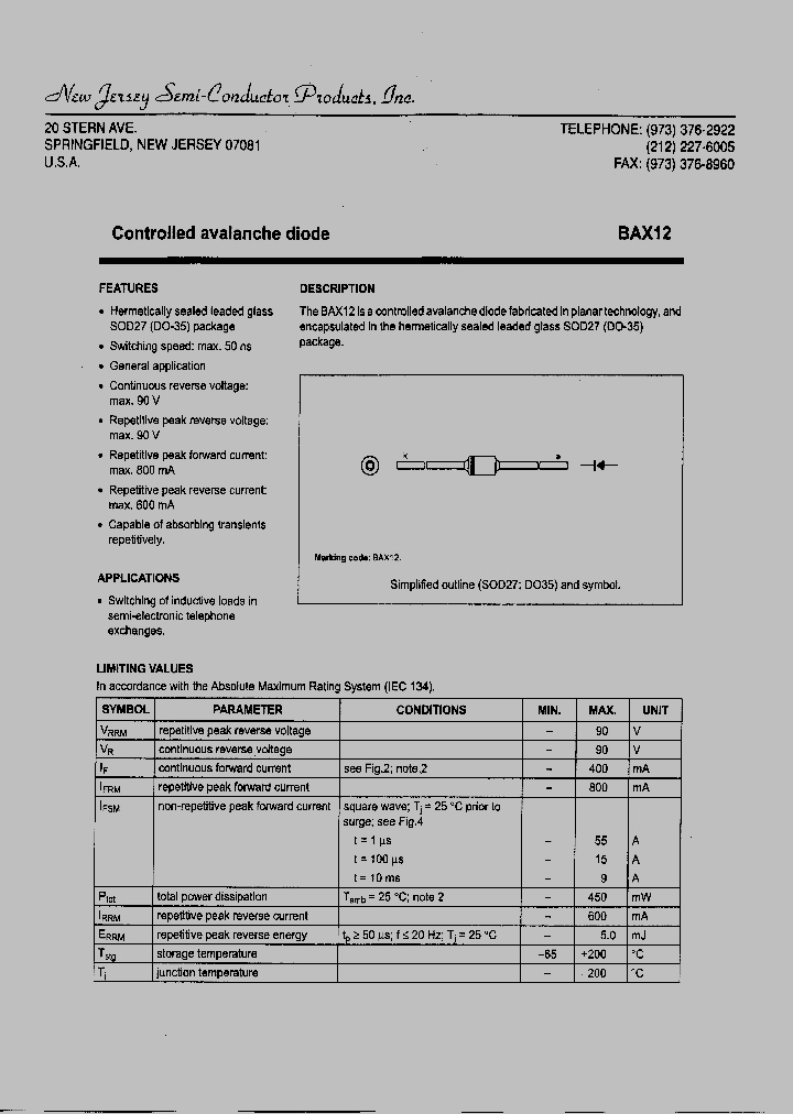BAX12_7998590.PDF Datasheet