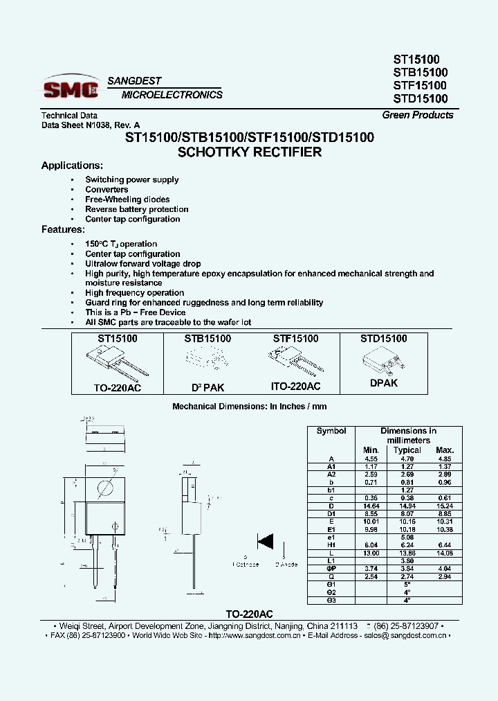 STB15100_8001137.PDF Datasheet