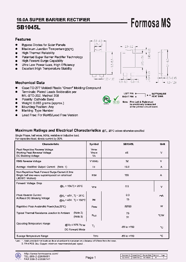 SB1045L_8003217.PDF Datasheet