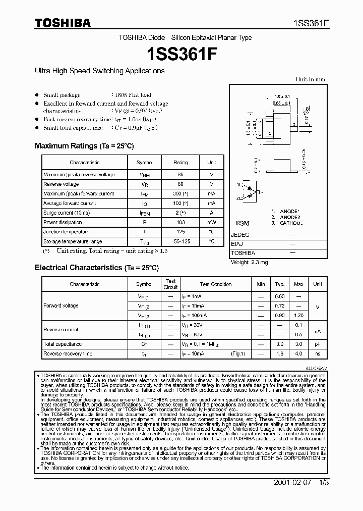 1SS361F_8004471.PDF Datasheet