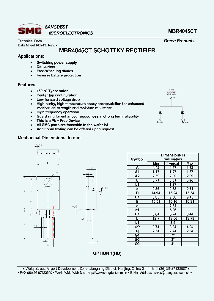 MBR4045CT_8005962.PDF Datasheet