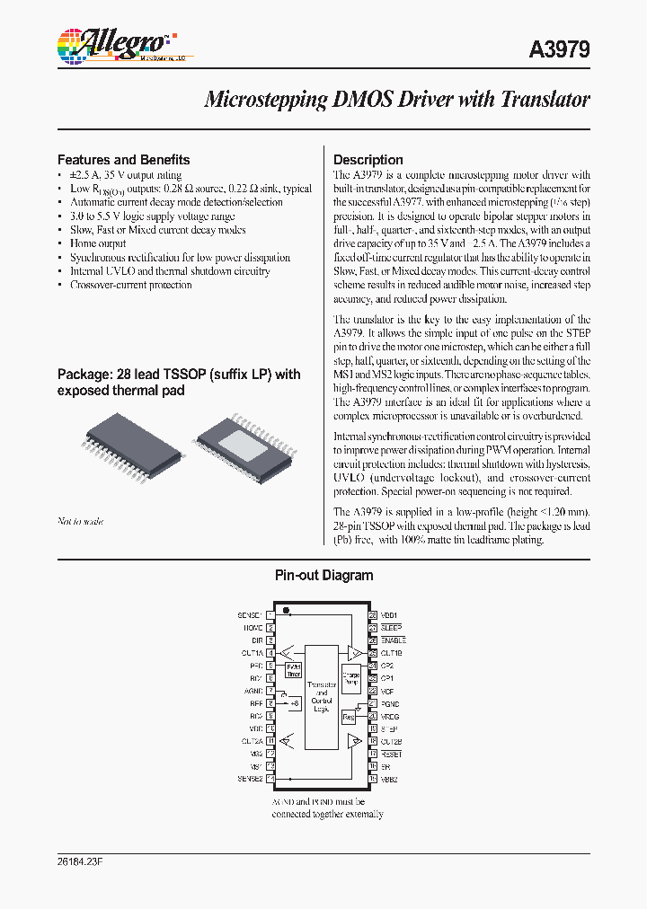 A3979SLPTR_8014108.PDF Datasheet