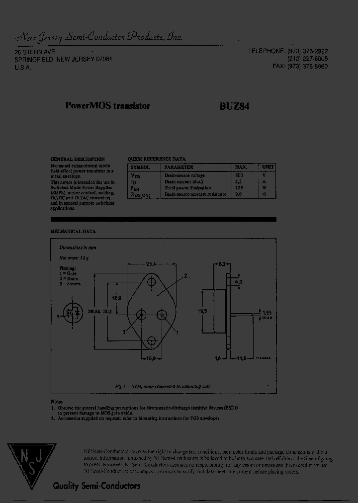 BUZ84_8019297.PDF Datasheet