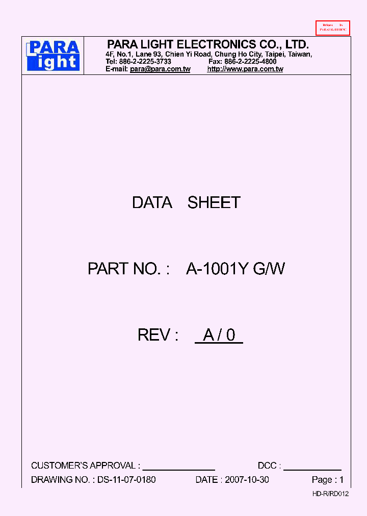 A-1001Y_8028241.PDF Datasheet