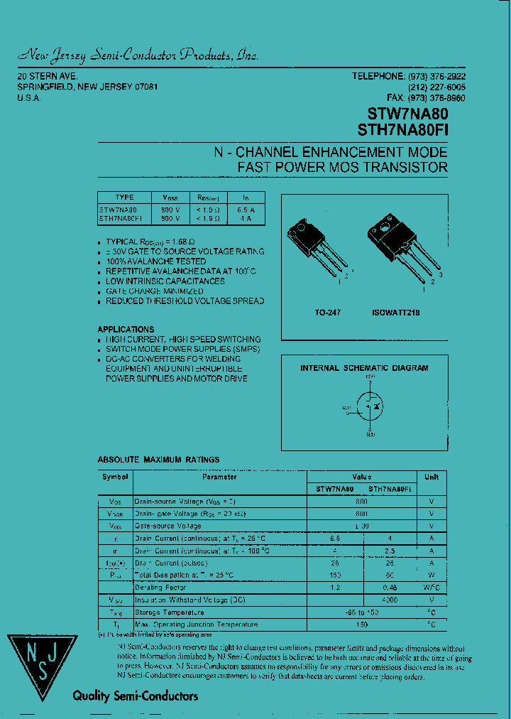 STW7NA80_8029731.PDF Datasheet