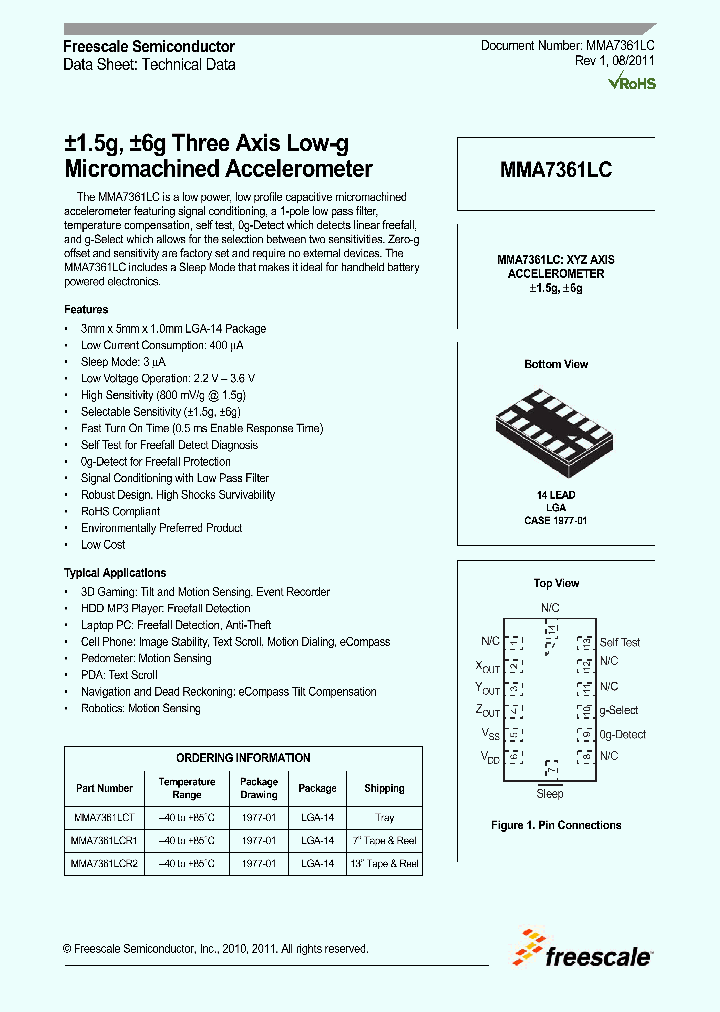 MMA7361LCR2_8030069.PDF Datasheet