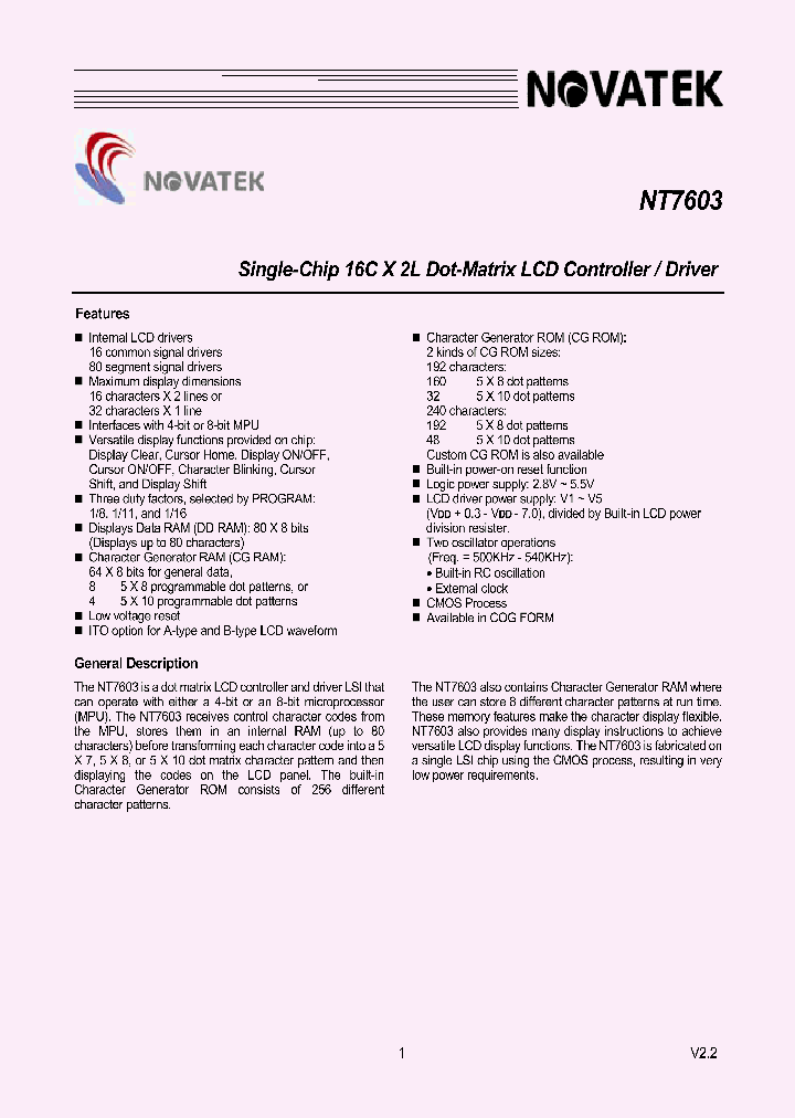 NT7603H-BDB01_8036610.PDF Datasheet