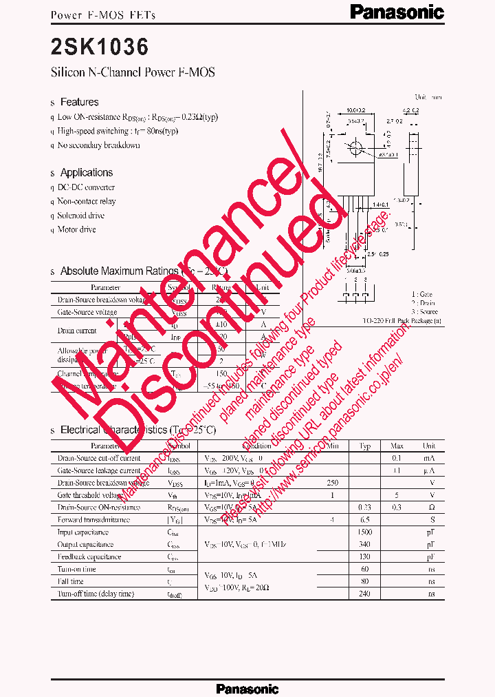 2SK1036_8037811.PDF Datasheet