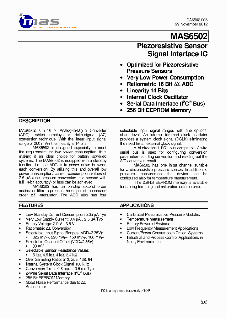 MAS6502_8038515.PDF Datasheet