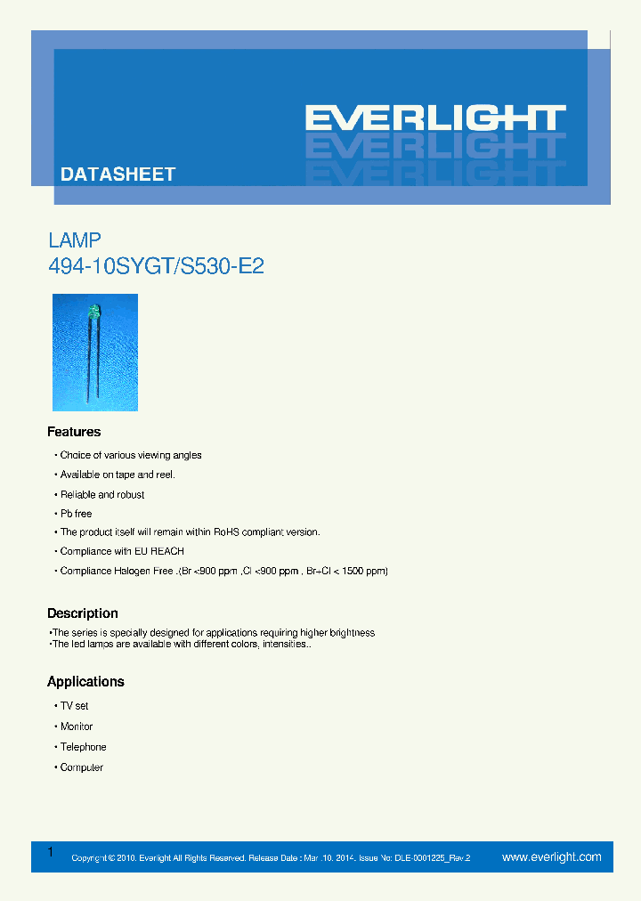 494-10SYGT-S530-E2_8049219.PDF Datasheet