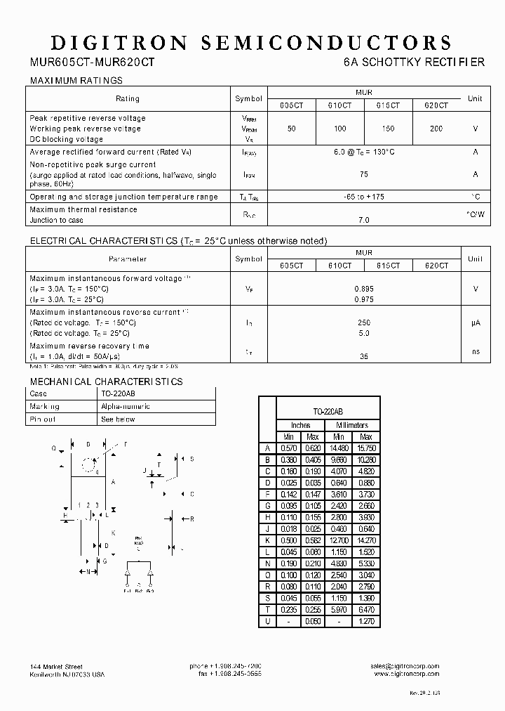 MUR615CT_8050004.PDF Datasheet