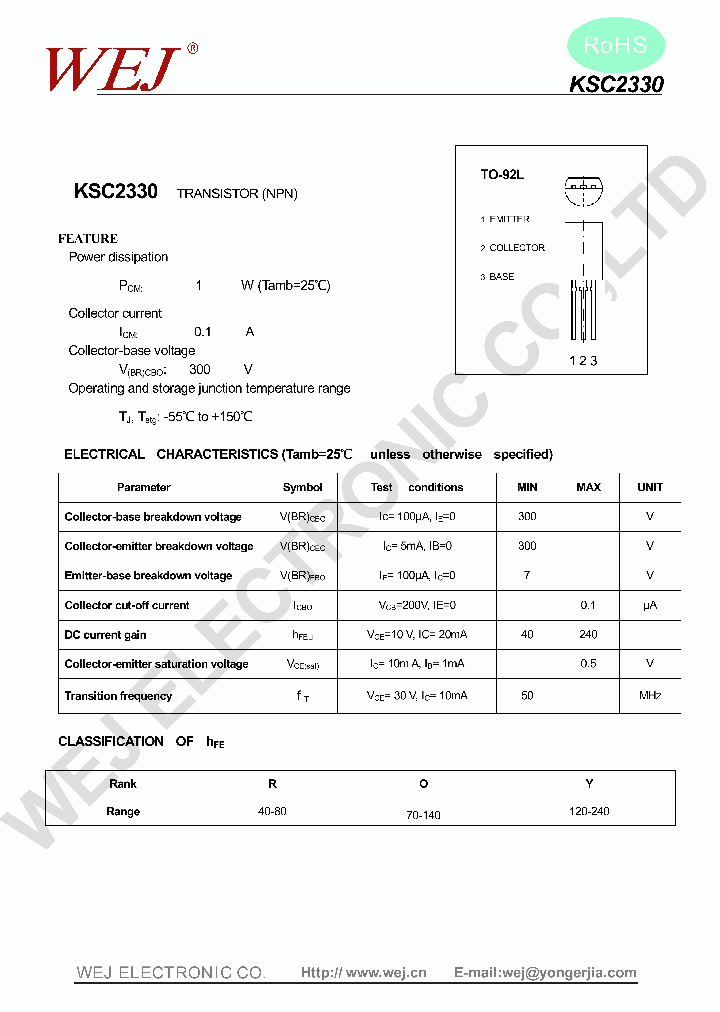 KSC2330_8051047.PDF Datasheet