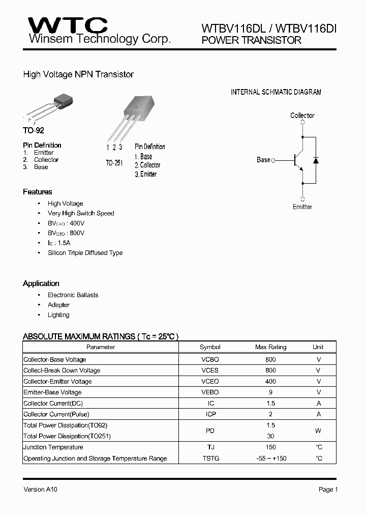 WTBV116DI_7815243.PDF Datasheet