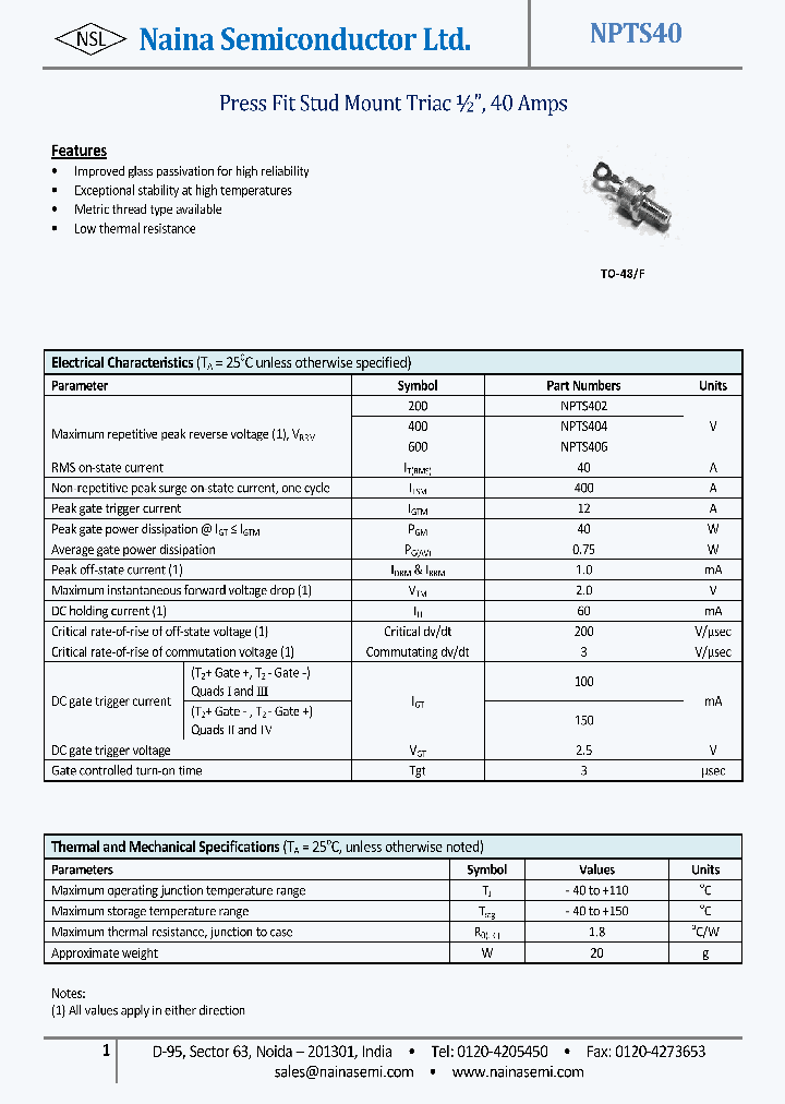 NPTS40_8059866.PDF Datasheet