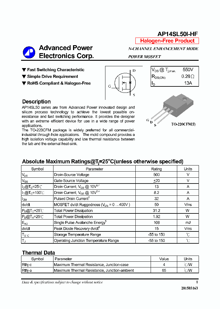 AP14SL50I_8061483.PDF Datasheet