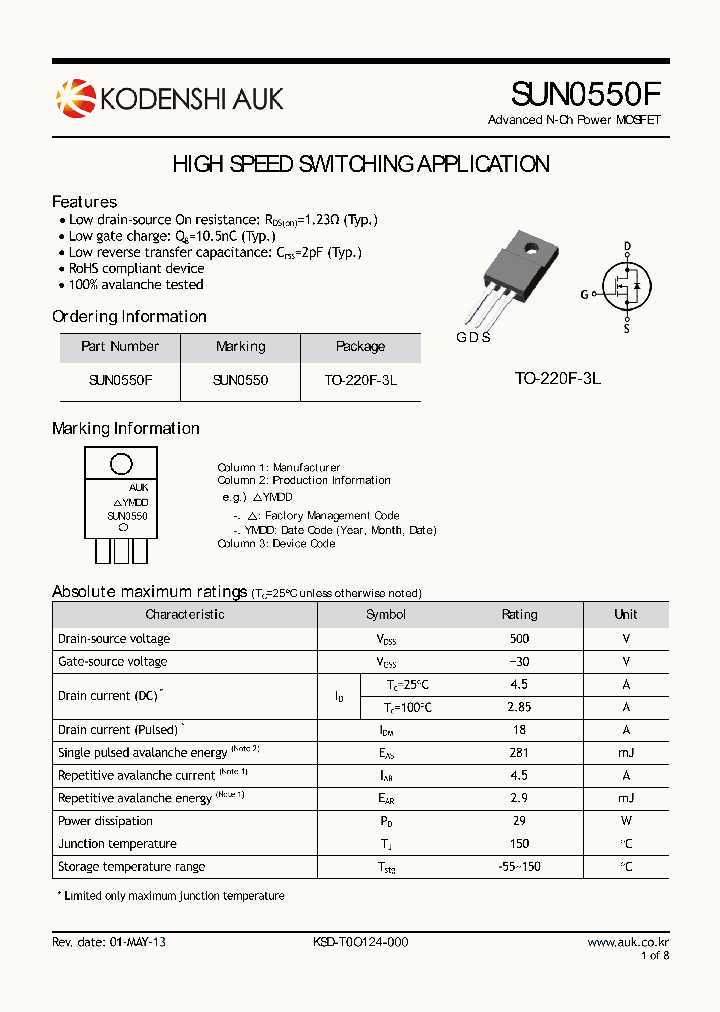 SUN0550F_8063783.PDF Datasheet