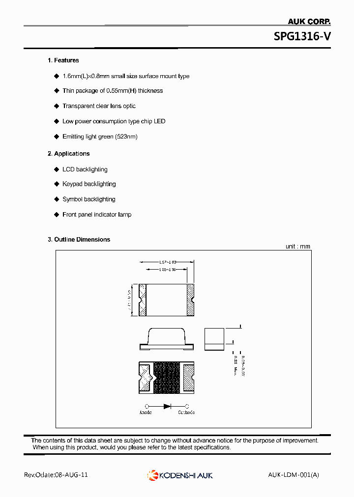 SPG1316-V_8065874.PDF Datasheet