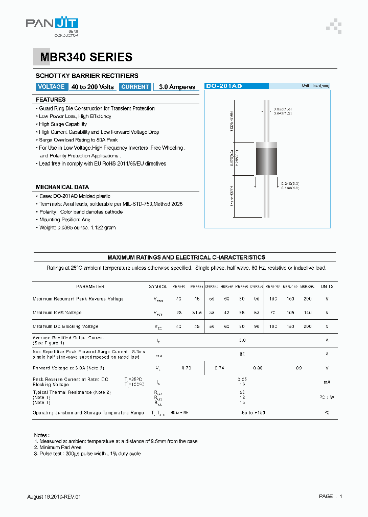 MBR3150_8067541.PDF Datasheet