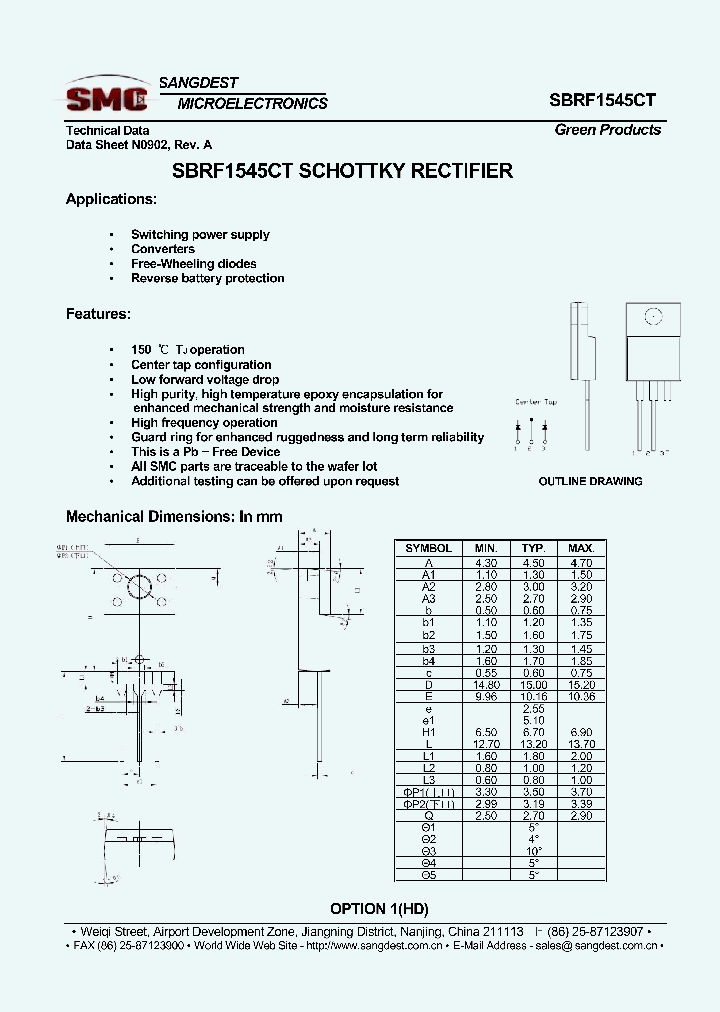 SBRF1545CT_8070879.PDF Datasheet