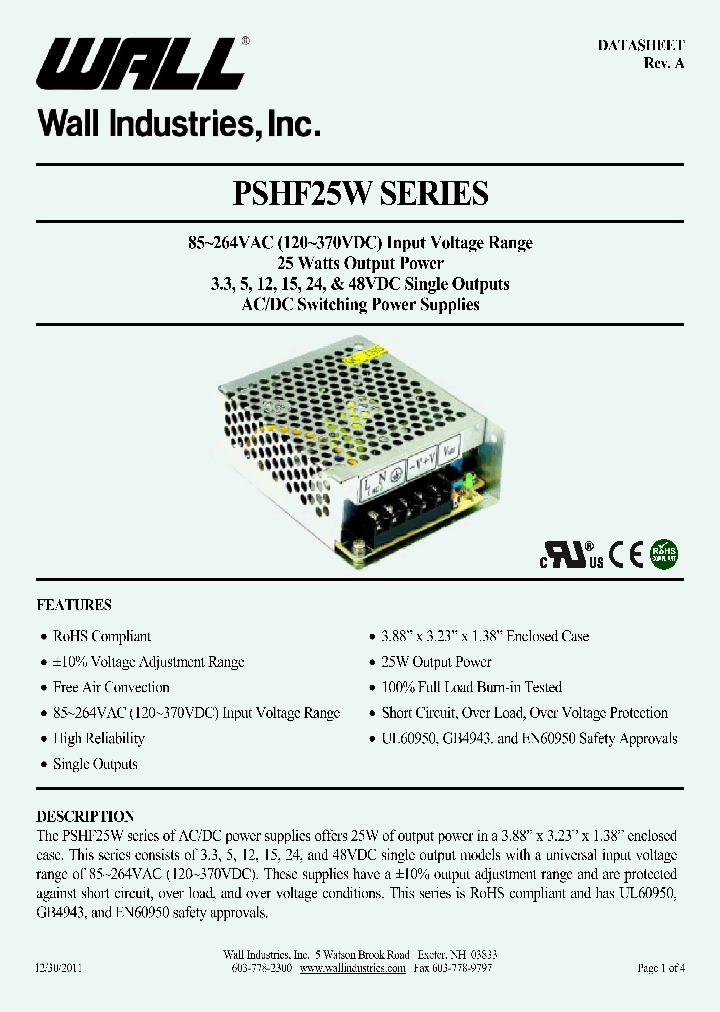 PSHF25W-SL-33_8079677.PDF Datasheet