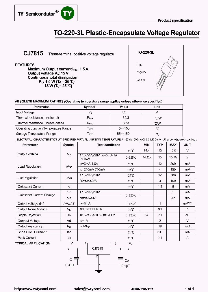 CJ7815_8079822.PDF Datasheet