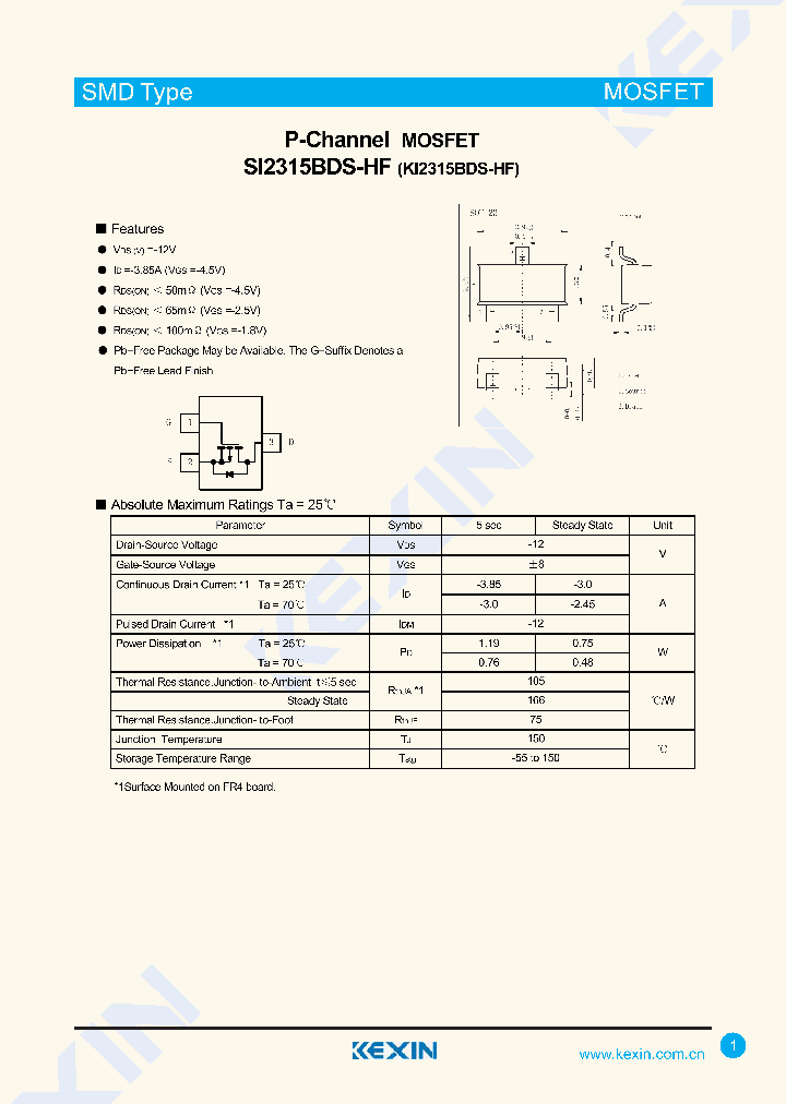 SI2315BDS-HF_8081487.PDF Datasheet