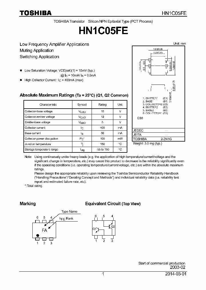 HN1C05FE_8089435.PDF Datasheet