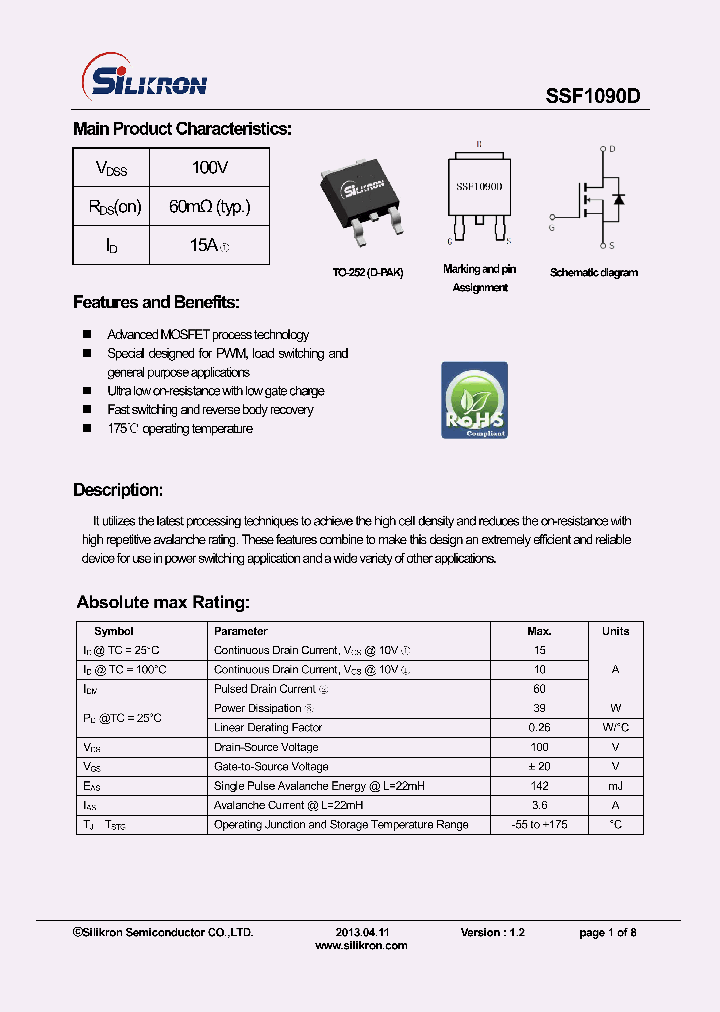 SSF1090D_8095555.PDF Datasheet