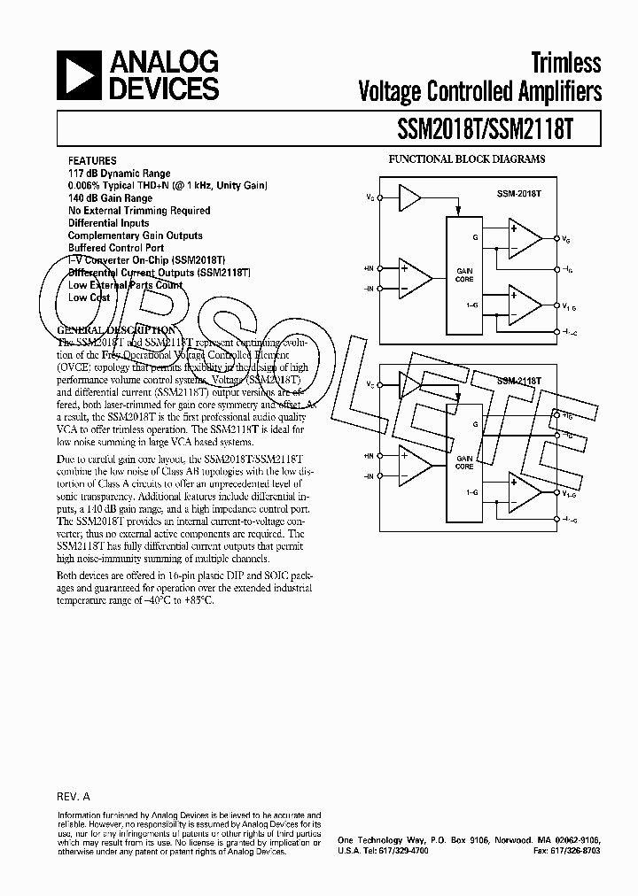 SSM2018P_8097909.PDF Datasheet