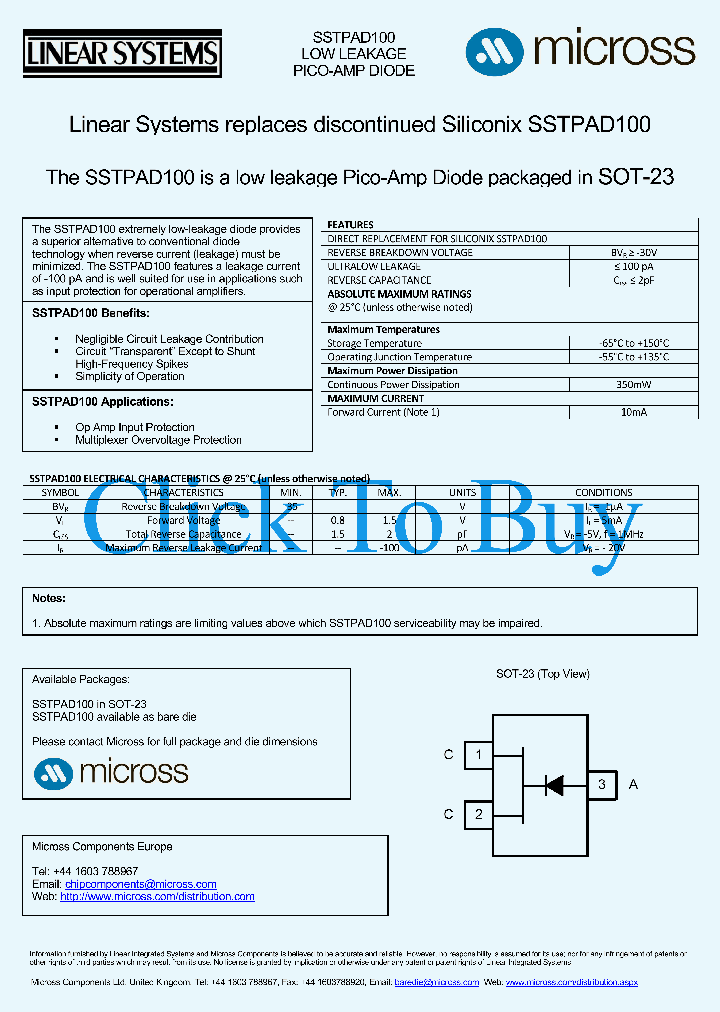 SSTPAD100_8102270.PDF Datasheet