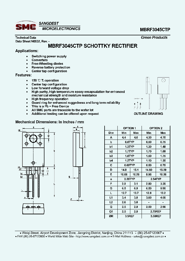 MBRF3045CTP_8102192.PDF Datasheet