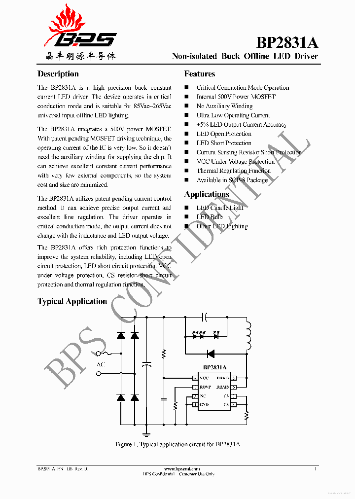 BP2831A_7817991.PDF Datasheet Download --- IC-ON-LINE