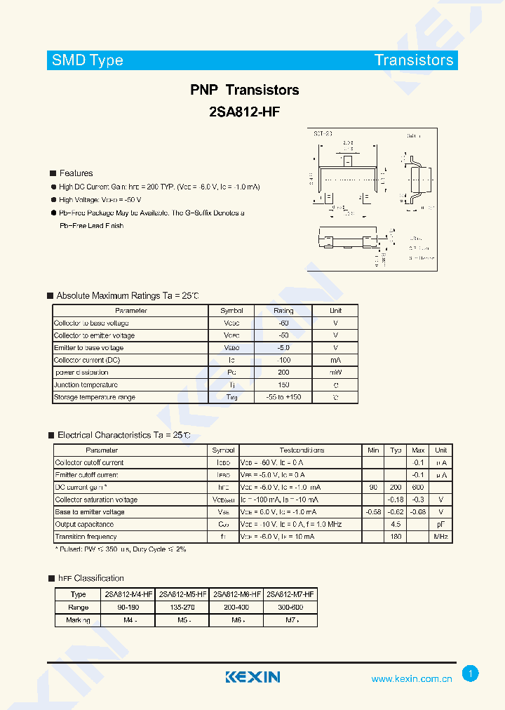 2SA812-M7-HF_8107787.PDF Datasheet