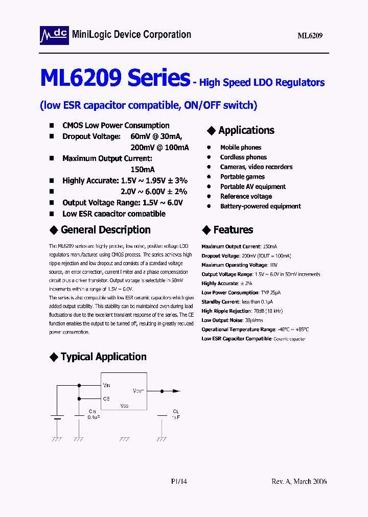 ML6209_8110455.PDF Datasheet