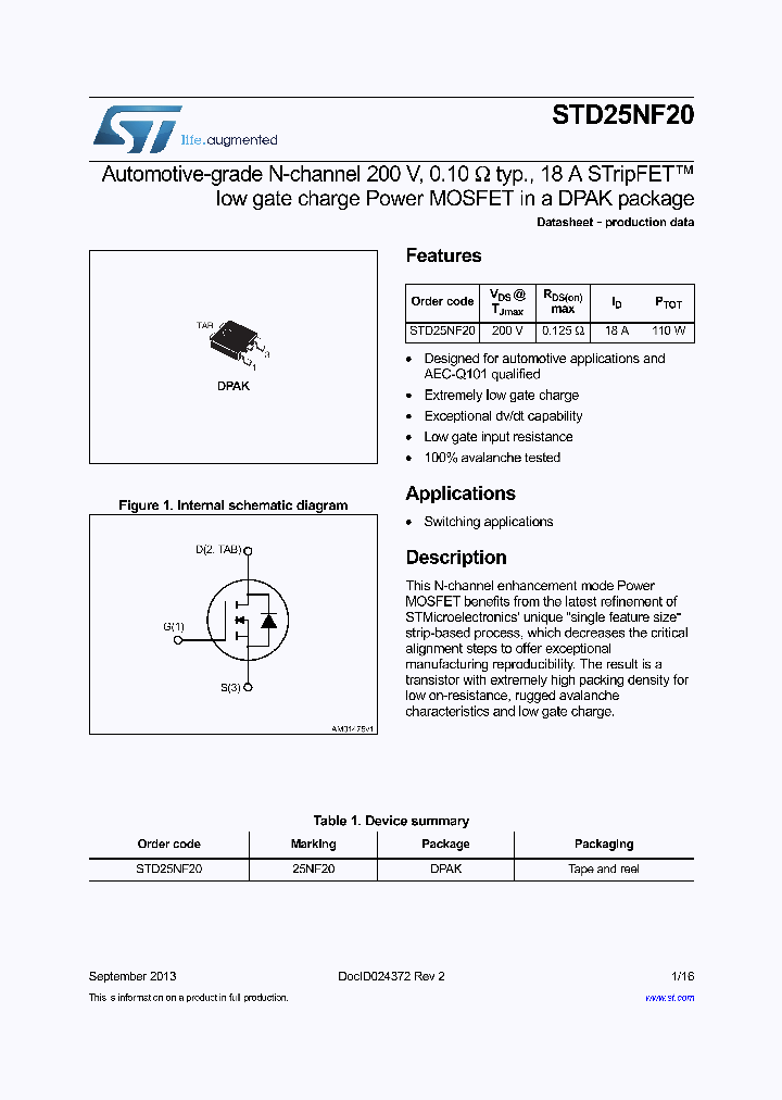 STD25NF20_8110876.PDF Datasheet