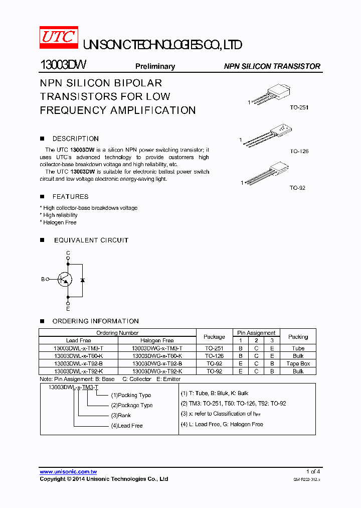 13003DWG-A-T92-K_8110828.PDF Datasheet