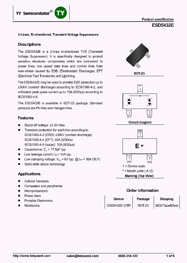 ESD5432E_8113298.PDF Datasheet