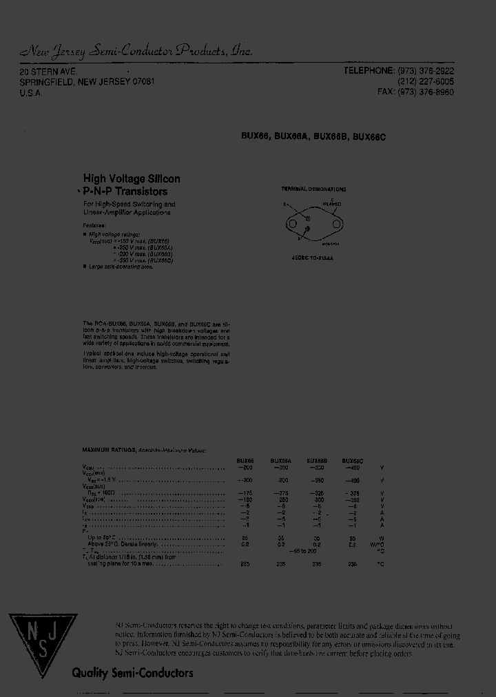 BUX66B_8120819.PDF Datasheet