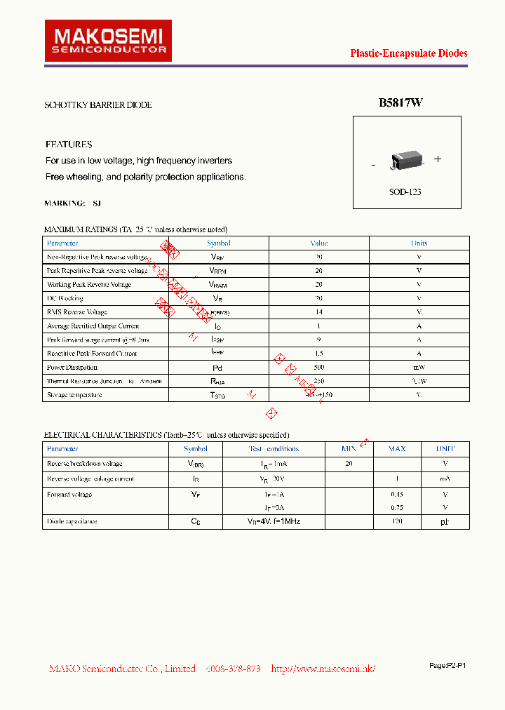 B5817W_8125633.PDF Datasheet