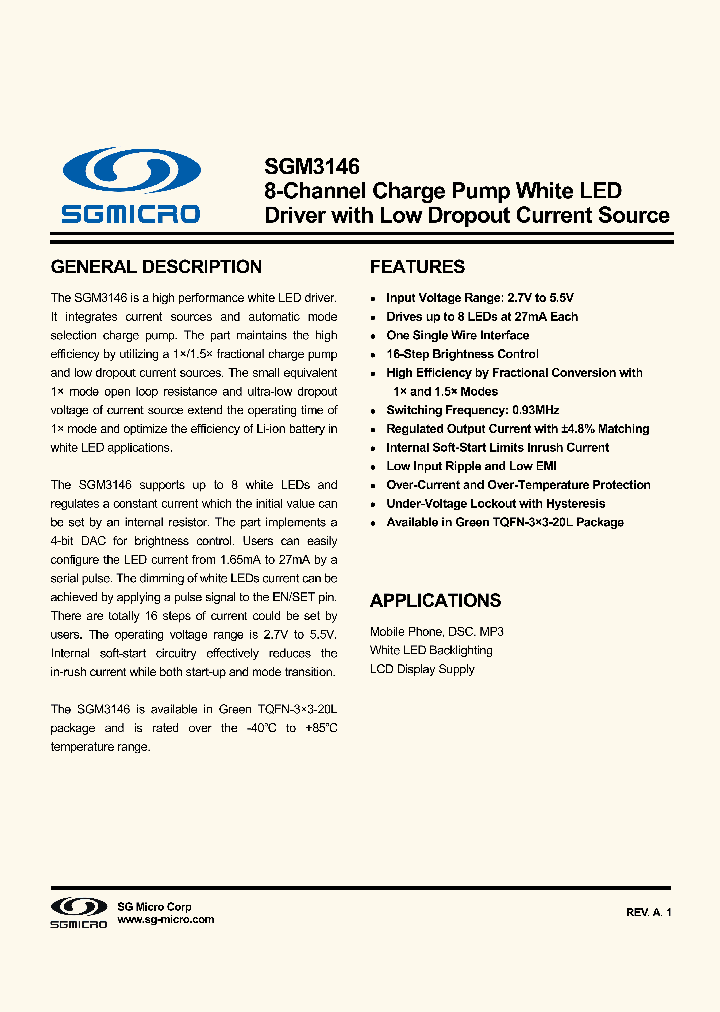 SGM3146_8128635.PDF Datasheet