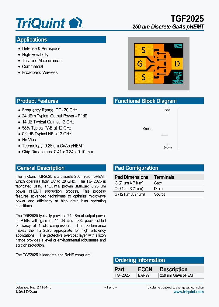 TGF2025_8129668.PDF Datasheet