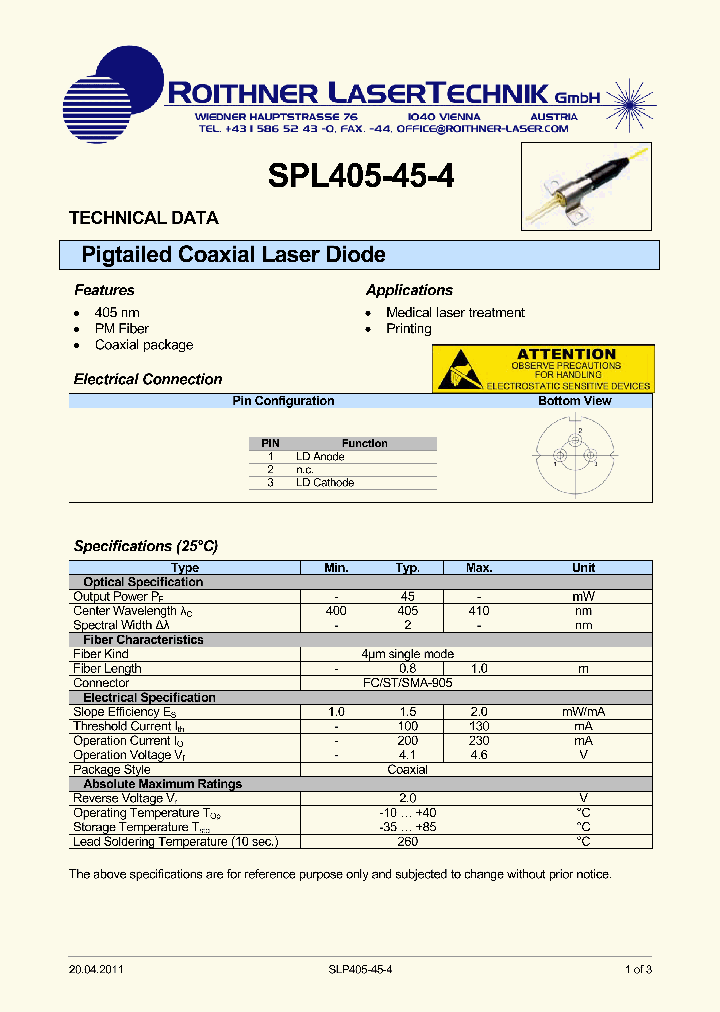 SPL405-045-4_8131612.PDF Datasheet